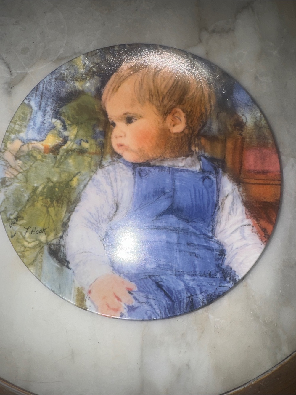 Knowles “EXPECTATION” collectible plate by Sandra Hook - 1987